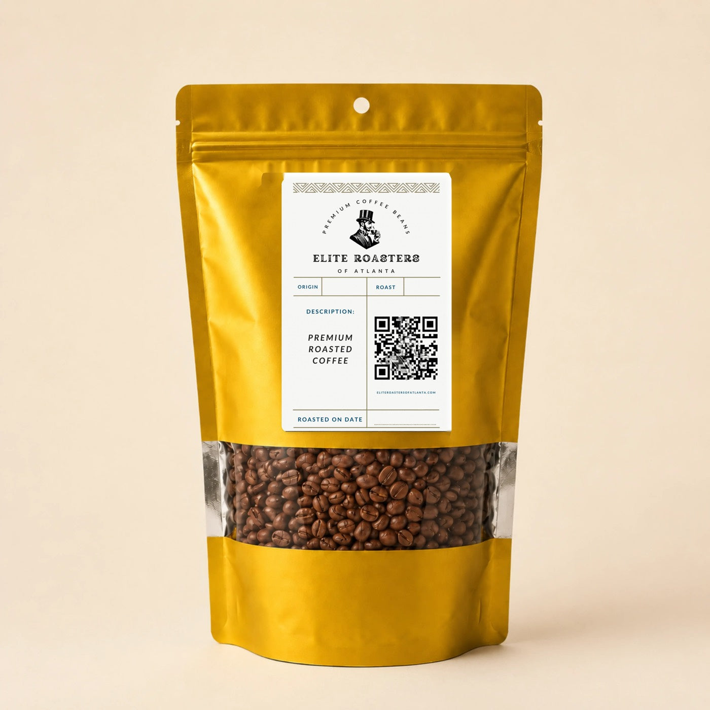 Fresh roasted coffee detail by Elite Roasters of Atlanta