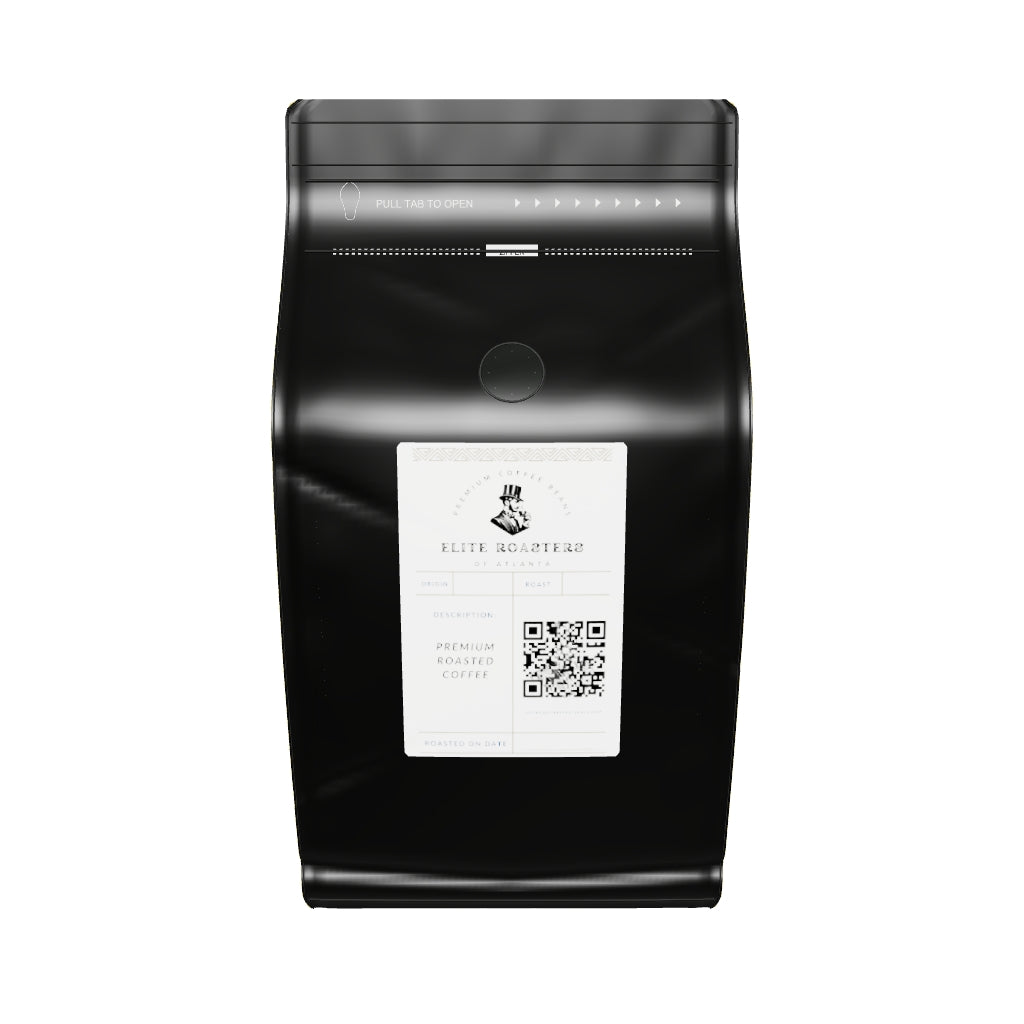 Explore the Elite Roasters gold-gusset medium-roast bag in 3D 